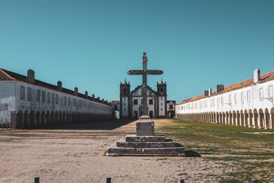 View of historical building against clear sky