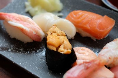 Close-up of sushi