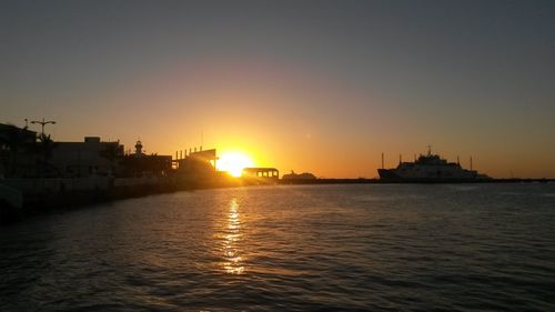 View of city at waterfront