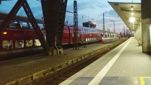 Railroad station platform