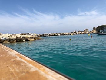 Scenic view of sea against sky