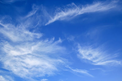 Low angle view of clouds in sky