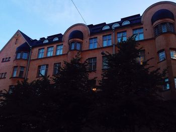 Low angle view of residential buildings