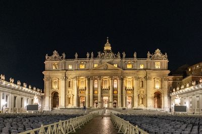 Low angle view of historical building