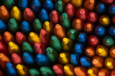 Full frame shot of colorful toothpicks