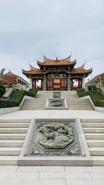 Low angle view of building against sky