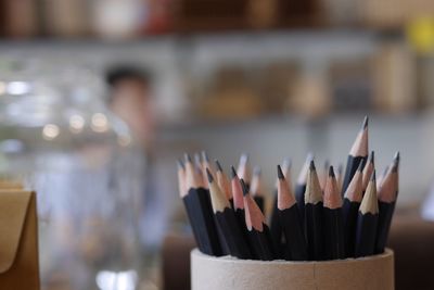 Close-up of pencils