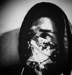 Close-up portrait of man