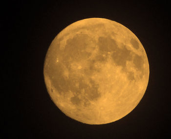 Low angle view of moon in sky