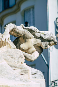 Close-up of angel statue