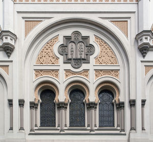 Entrance of historic building