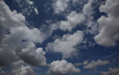 Low angle view of clouds in sky