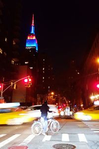 City street at night