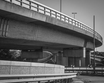 Low angle view of elevated bridge