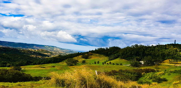 Scenic view of landscape against sky