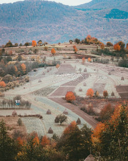 High angle view of landscape