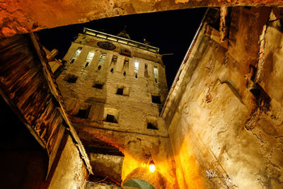 Low angle view of old building