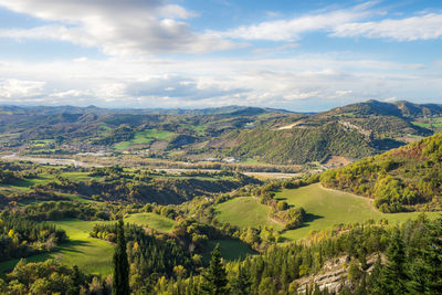 Scenic view of landscape against sky