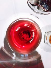 Close-up of red object