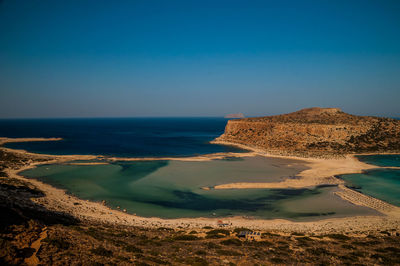 Stunning view of the most beautiful beach in crete