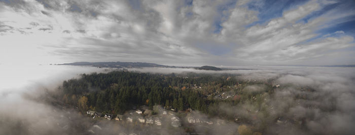 Panoramic view of landscape against sky