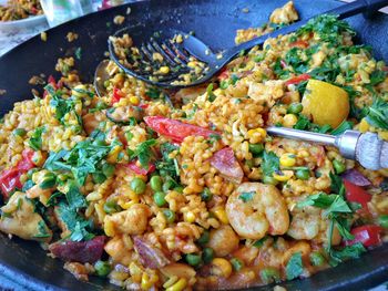 Close-up of food in plate