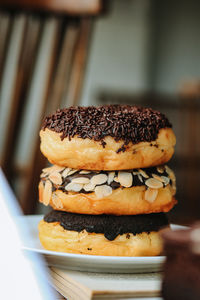 Close-up of food on table