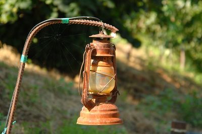 Close-up of illuminated light bulb