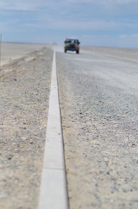 Surface level of road