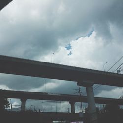 Low angle view of cloudy sky