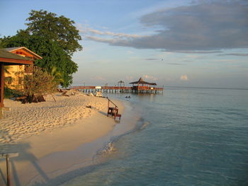 Scenic view of sea against sky