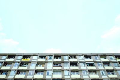 Low angle view of building against sky