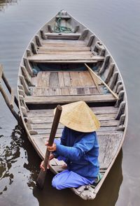 Pier in lake