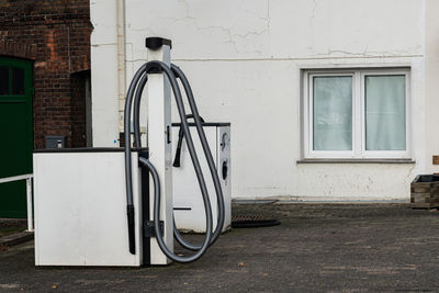 Bicycle parked on street