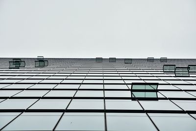 Low angle view of building against clear sky