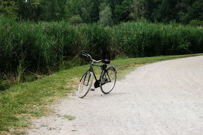 Bicycle on grass