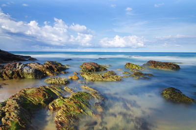 Scenic view of sea against sky