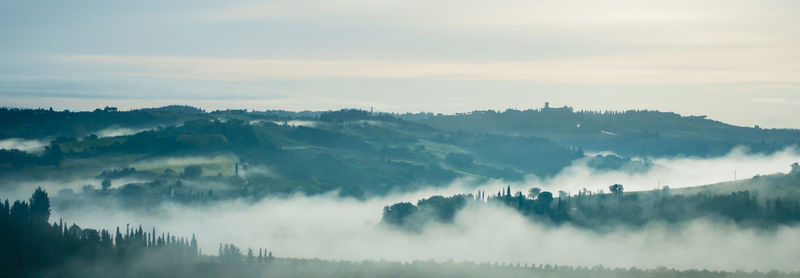 Panoramic view of landscape against sky