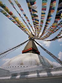  the serene eyes of the stupa watch over, symbolizing peace, wisdom, and spiritual awakening.