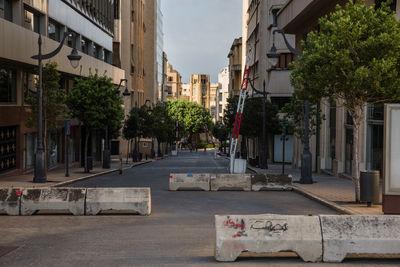 Street amidst buildings in city