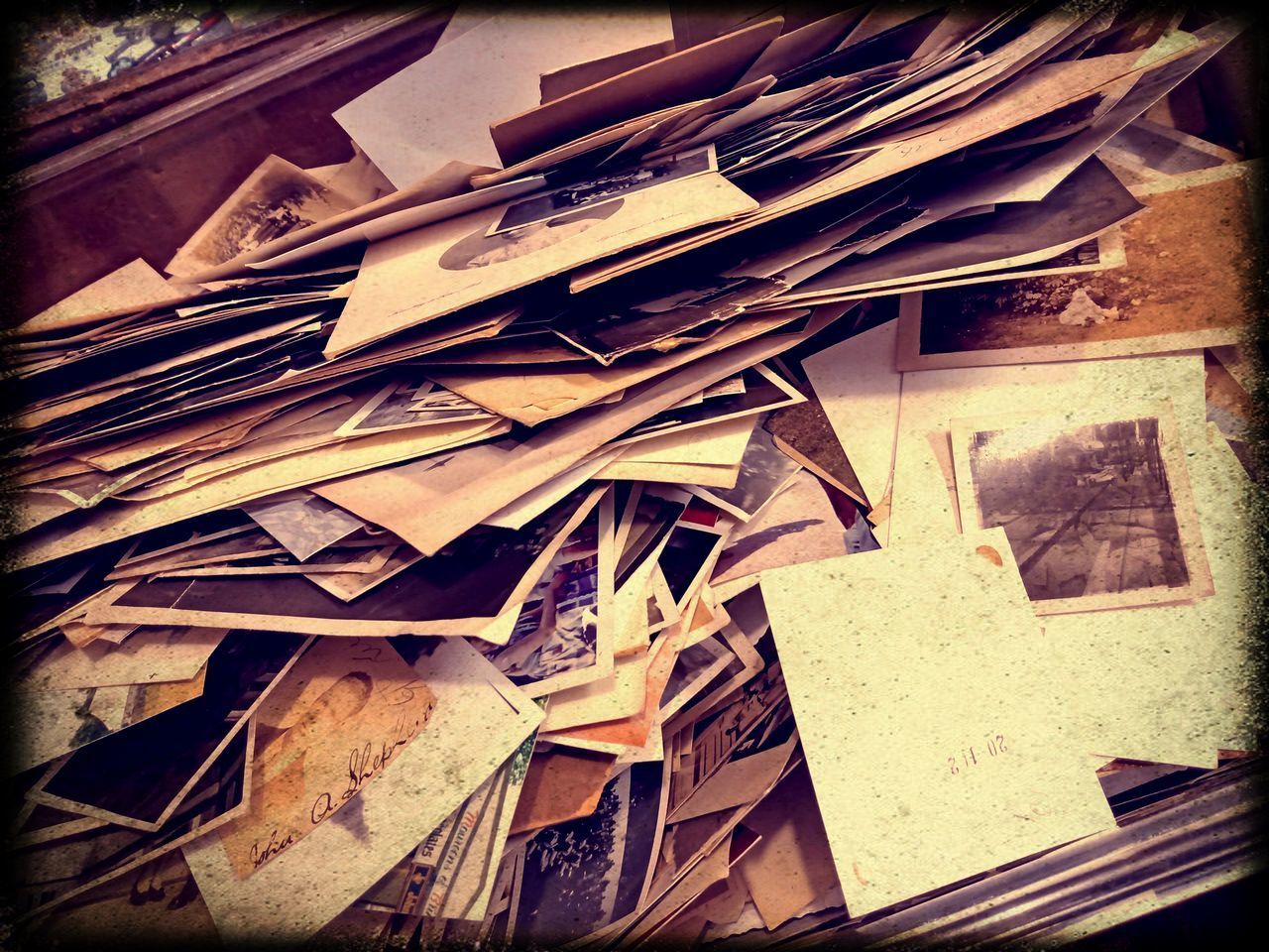 FULL FRAME SHOT OF OLD STACK OF AN ABANDONED BUILDING