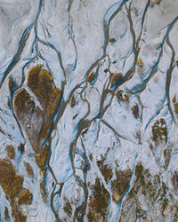 Full frame shot of rock in lake