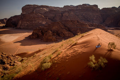 Rock formations in desert