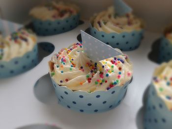 Close-up of sweet food on table