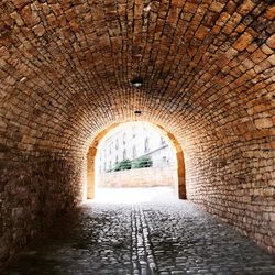 Archway of old building