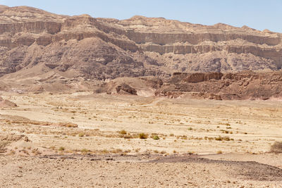 Scenic view of desert against sky