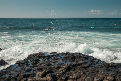 Scenic view of sea against sky