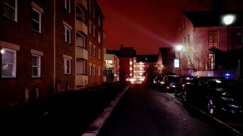 City street at night