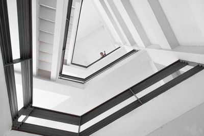 Low angle view of staircase in building