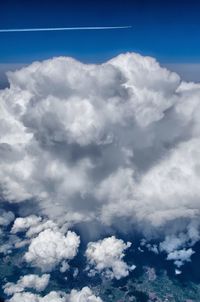 Low angle view of cloudy sky